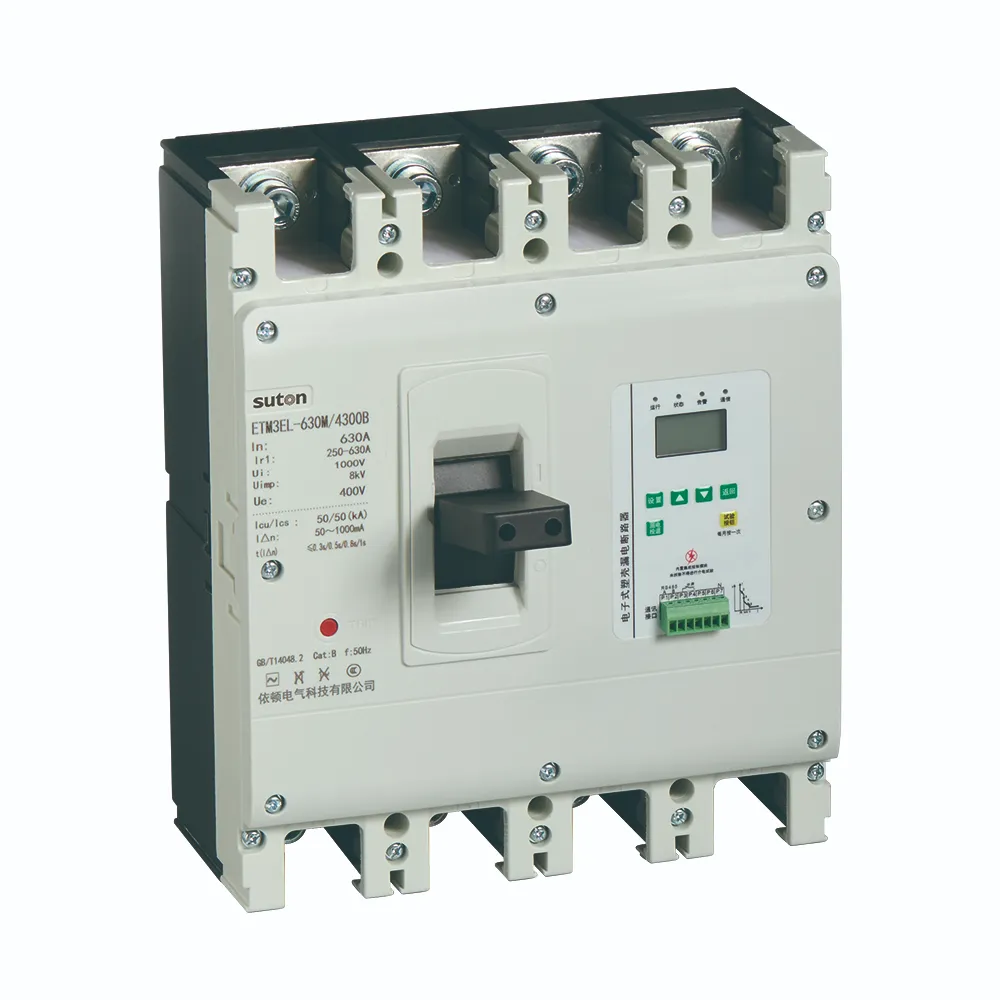 ETM3EL Series Electronic Residual Current Circuit Breaker