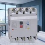 Arc Fault Circuit Breaker concept illustration for panel builders (illustrative background, not a site photo)