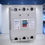 Mccb Breaker concept illustration for panel builders (illustrative background, not a site photo)