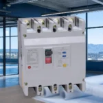 Rcbo Breaker concept illustration for panel builders (illustrative background, not a site photo)