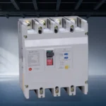 Residual Current Circuit Breaker concept illustration for panel builders (illustrative background, not a site photo)