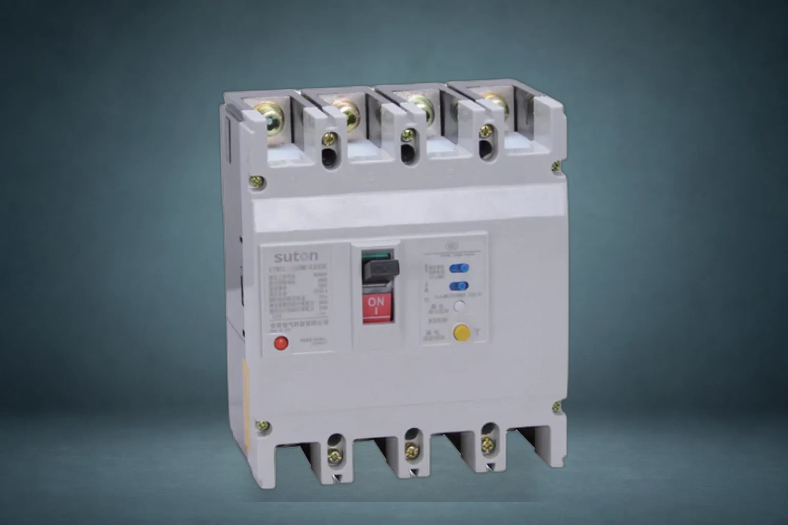SUTON etm1l_rcbo — official product photo with illustrative scene background (not a real site photo)