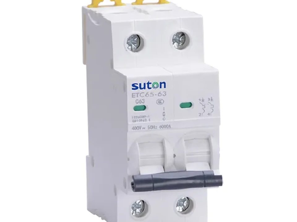 SUTON modular circuit breaker view for 40 amp wire-size planning