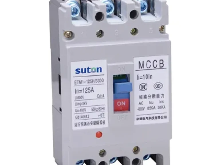 SUTON molded case circuit breaker view for 60 amp wire-size planning
