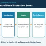 Electrical control panel protection zones