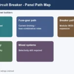 Electrical fuse box vs circuit breaker panel path decision map