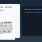 Type 1 surge protector at service entrance for panel builders