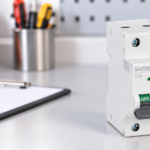 SUTON ETB9LAF-63 arc fault device on a clean commissioning bench