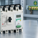 SUTON residual-current breaker beside an earthing bar