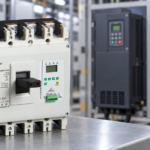 SUTON ETM3EL residual-current breaker with a motor drive in the background
