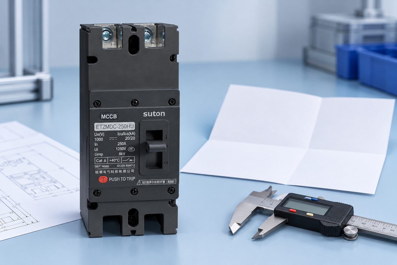 SUTON ETZM PV molded-case DC circuit breaker: complete enclosed assemblies for specification review