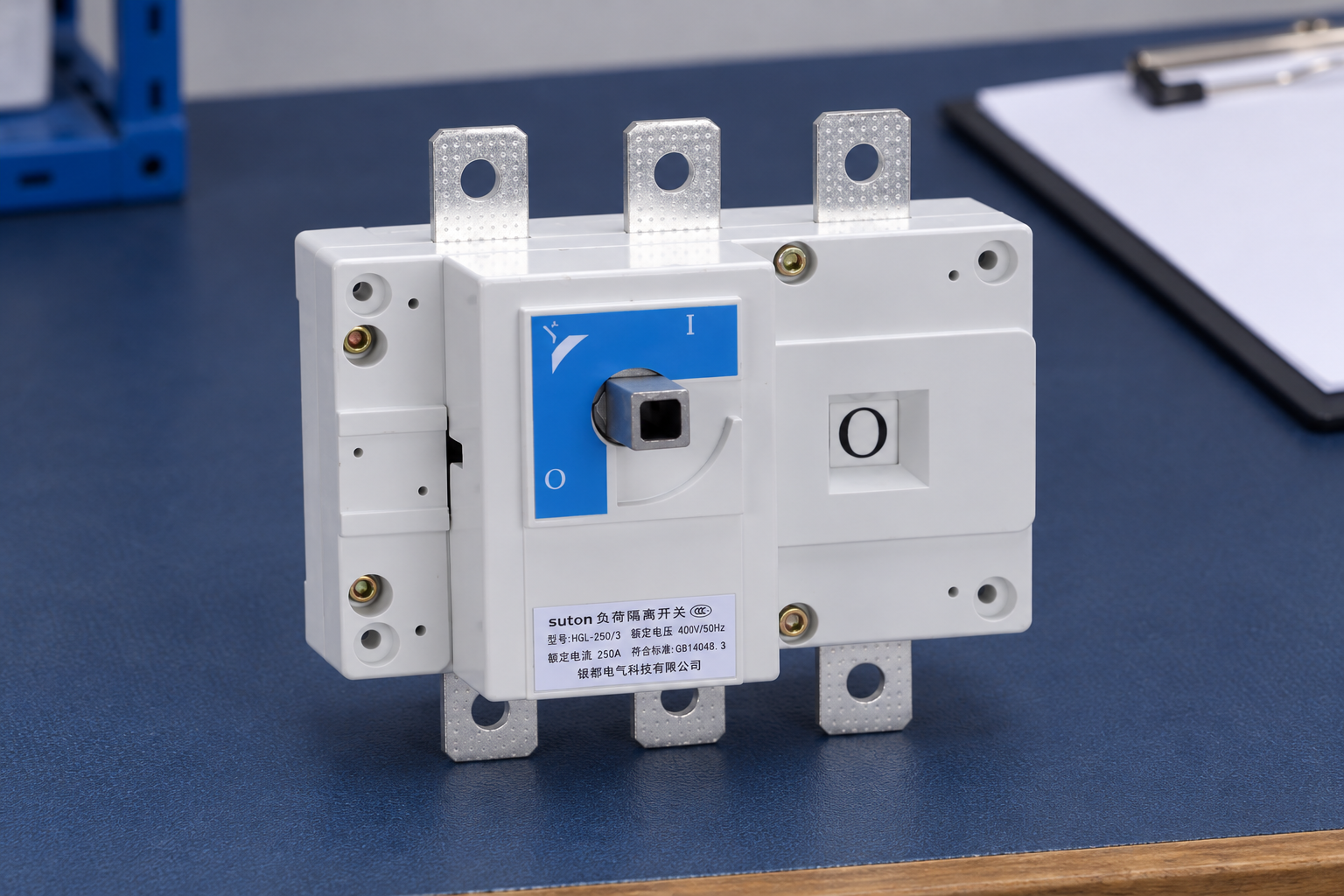 SUTON ETGL(HGL) three-pole switch-disconnector exterior: terminal and housing inspection view
