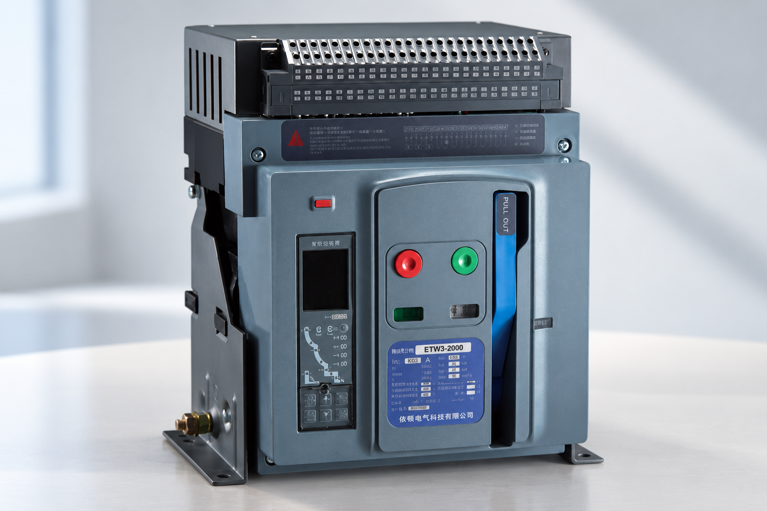 Air Circuit Breaker Racking Positions and Interlocks — SUTON exterior controls and housing reference