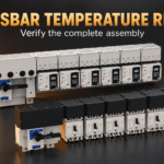 SUTON ETFZX enclosed busbar system: disconnected product on a dark editorial background