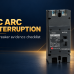 SUTON ETZM PV molded-case DC circuit breaker: disconnected product on a dark editorial background