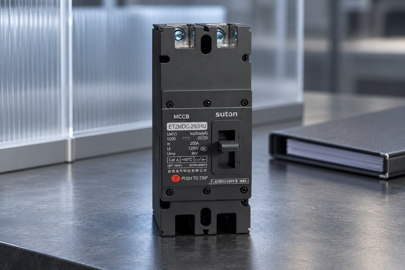 SUTON ETZM PV molded-case DC circuit breaker: complete enclosed assemblies for specification review