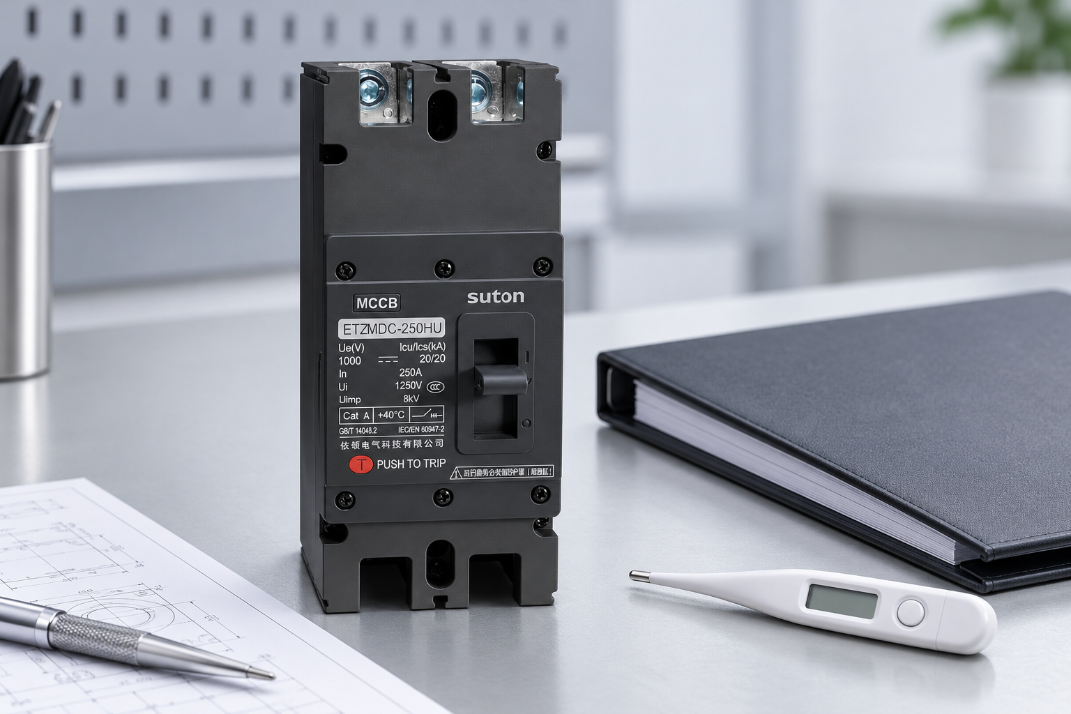 SUTON ETZM PV molded-case DC circuit breaker: complete enclosed assemblies for specification review