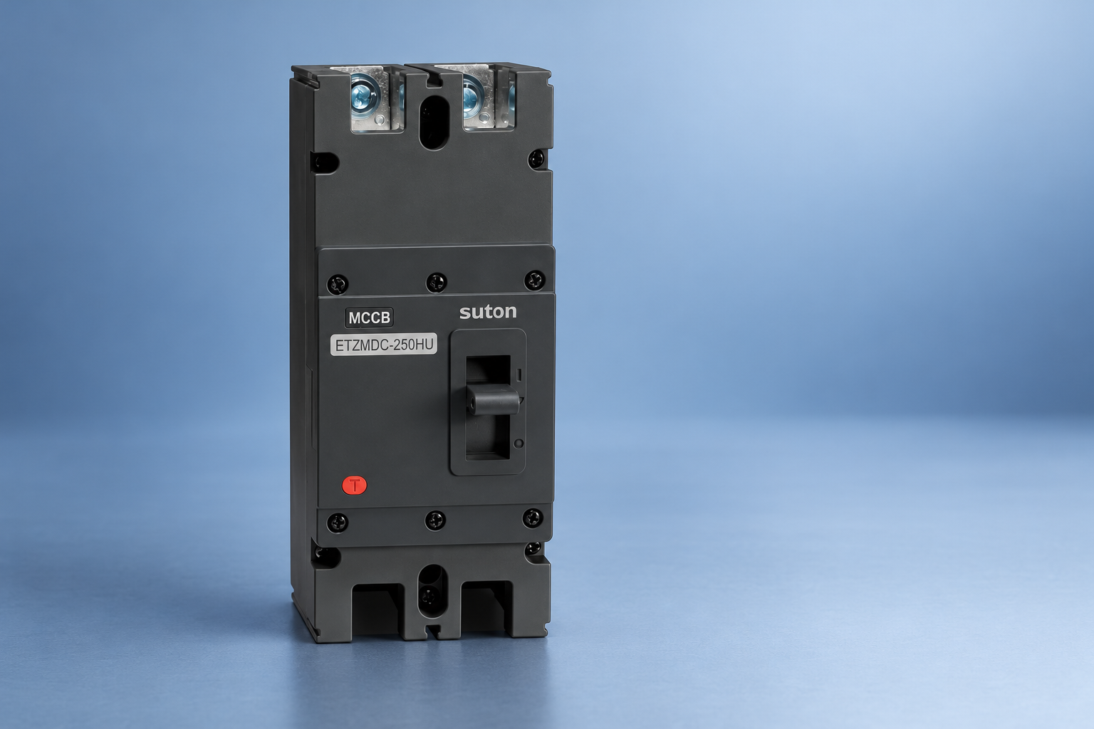 SUTON ETZM PV molded-case DC circuit breaker: complete product exterior for documentation review