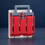 HS11FD Series Anti-Misoperation lsolator with Earthing Function: complete product on a dark studio background