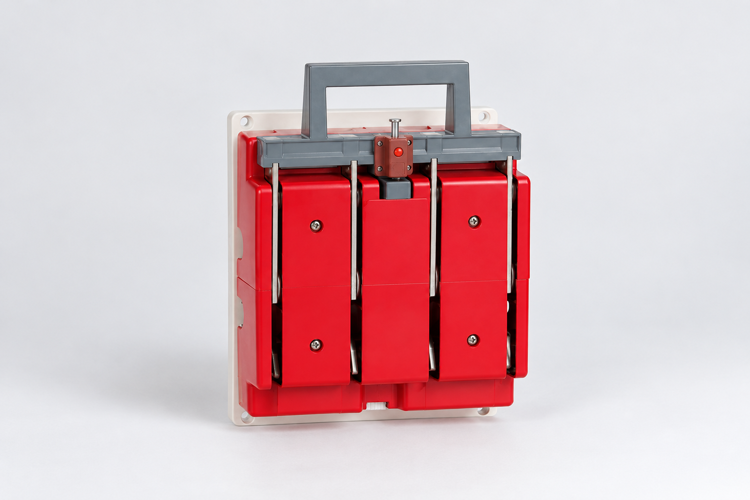 HS11FD Series Anti-Misoperation lsolator with Earthing Function: complete product on a pale engineering bench