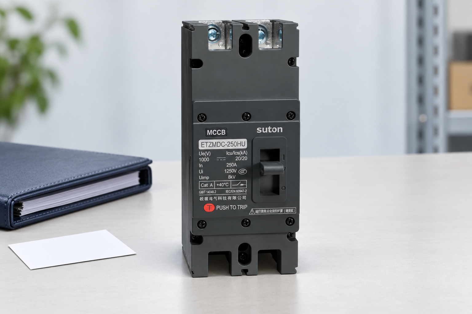 SUTON ETZM PV molded-case DC circuit breaker: complete enclosed assemblies for specification review