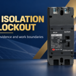 SUTON ETZM PV molded-case DC circuit breaker: disconnected product on a dark editorial background
