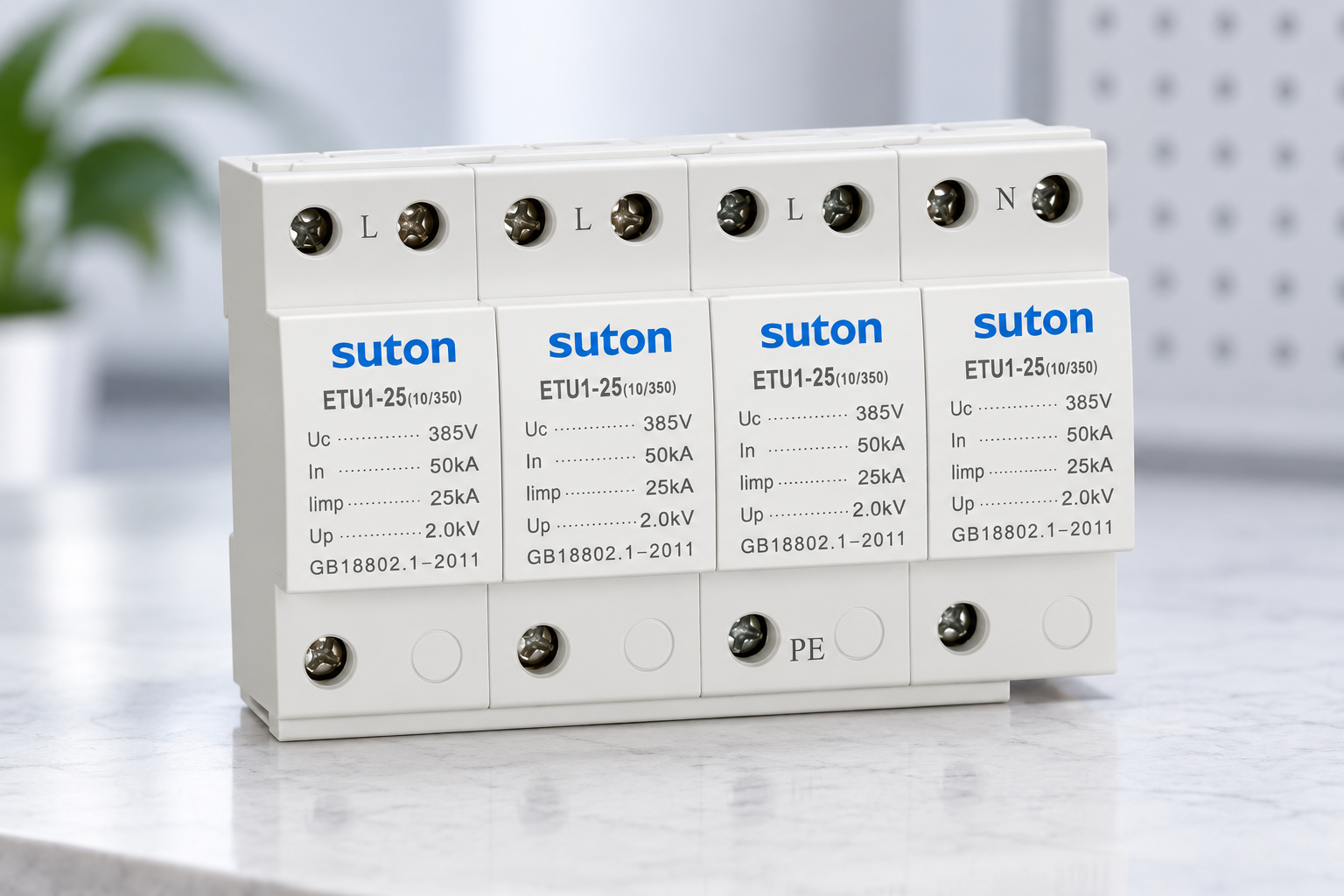 Single-Phase vs Three-Phase SPD Wiring Arrangements — SUTON exterior controls and housing reference
