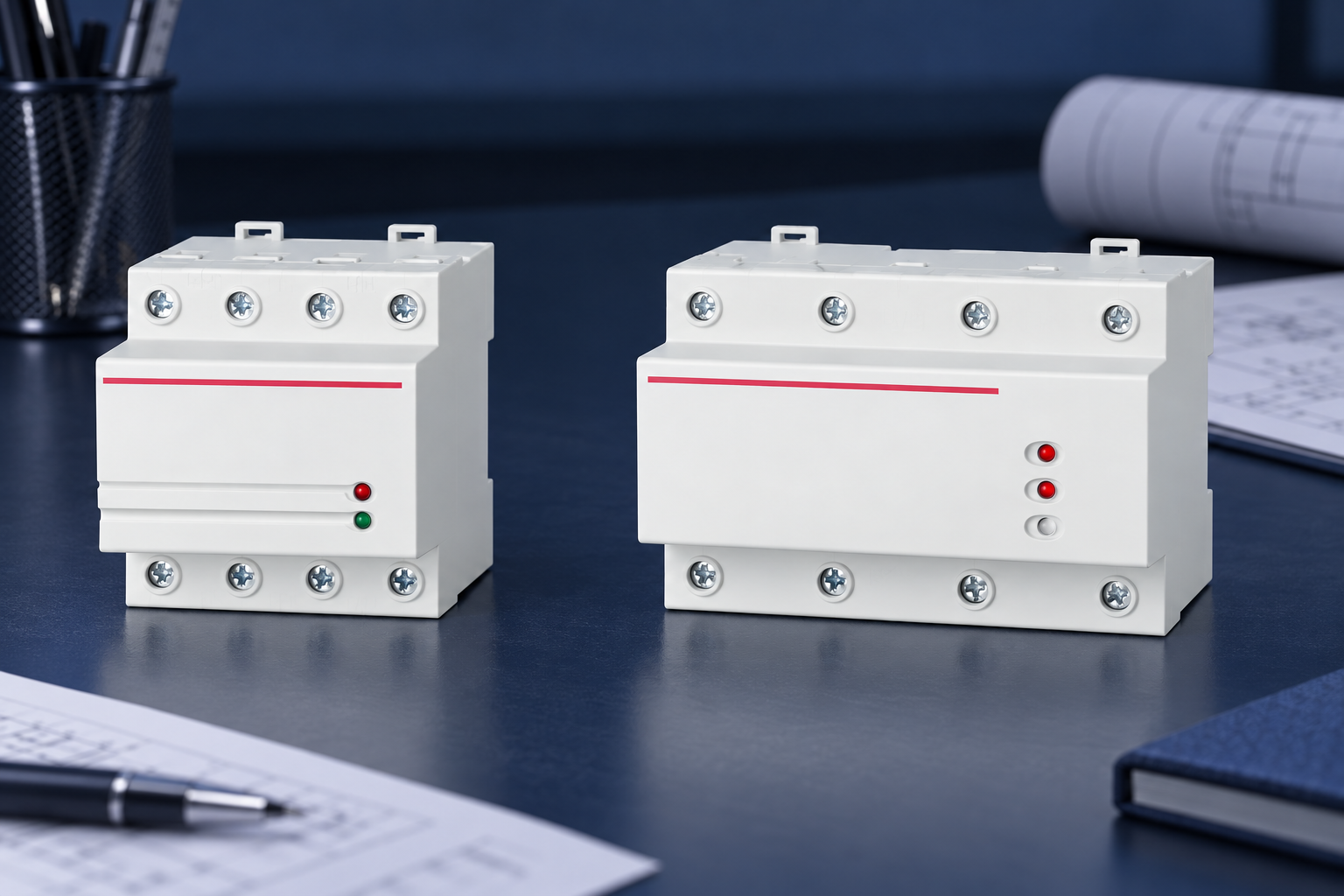 SUTON DZ47-125V1 automatic-reset voltage protector family: complete housing and terminals for exterior inspection