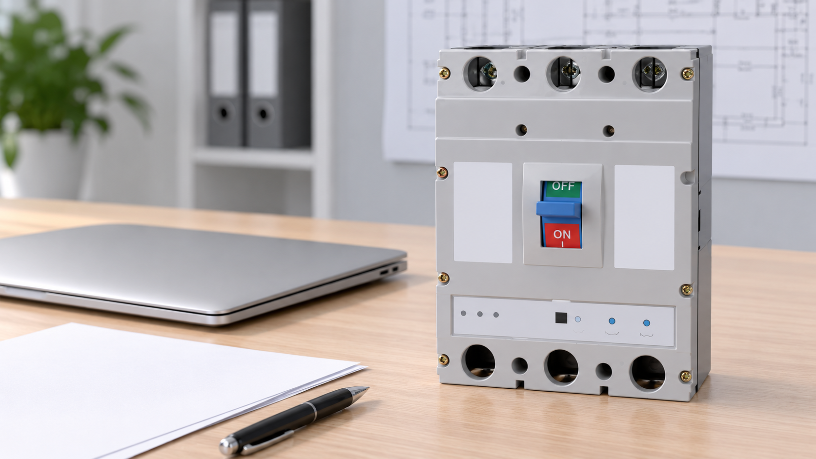 SUTON ETM3E intelligent measurement circuit breaker: front exterior for specification review