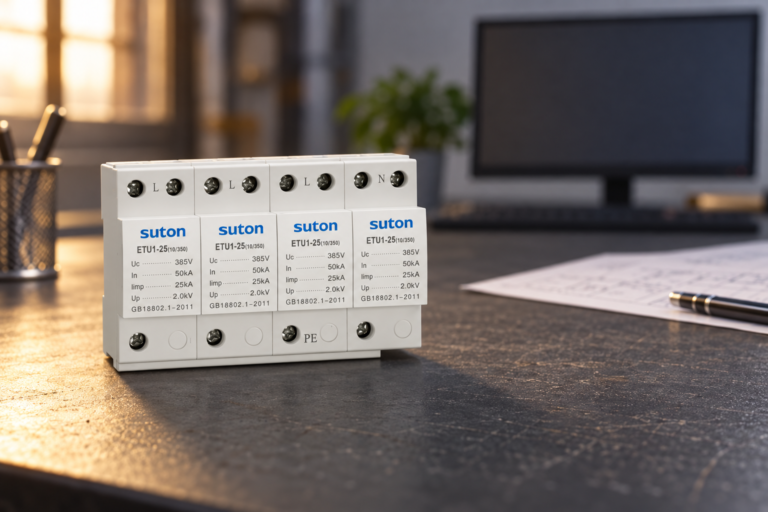 SUTON ETU1 surge protective device: disconnected product for specification review