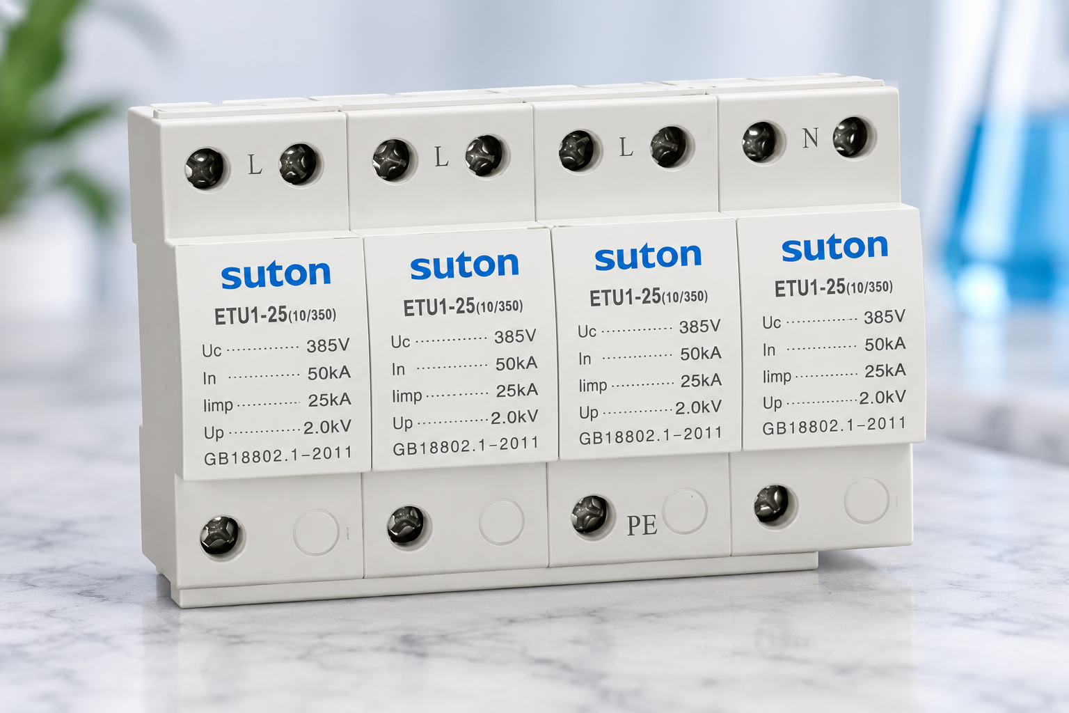 SPD Uc, Up, In and Imax Ratings Explained — SUTON exterior controls and housing reference