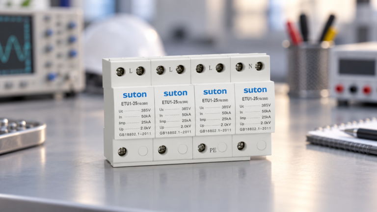 SPD Uc, Up, In and Imax Ratings Explained — SUTON product reference illustration