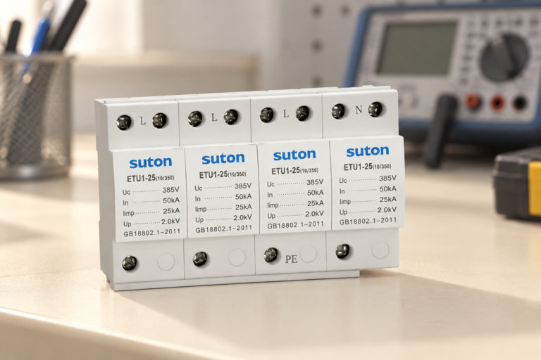 SUTON ETU1 surge protective device: disconnected product for specification review