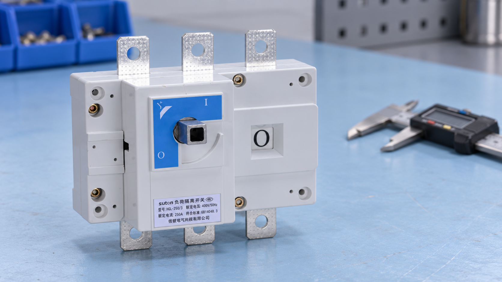 SUTON ETGL(HGL) three-pole switch-disconnector: complete housing and terminals for exterior inspection