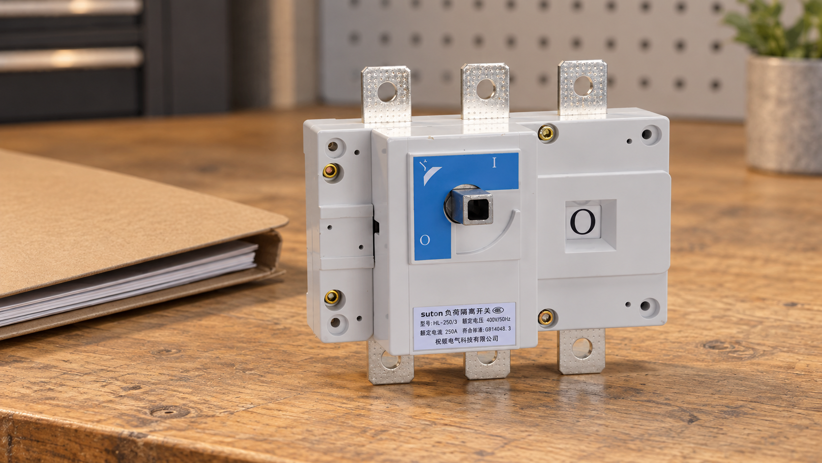 SUTON ETGL(HGL) three-pole switch-disconnector: front exterior for specification review