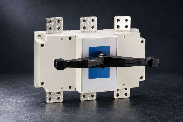 HGL(ETGL) series Load disconnector: complete product on a dark studio background