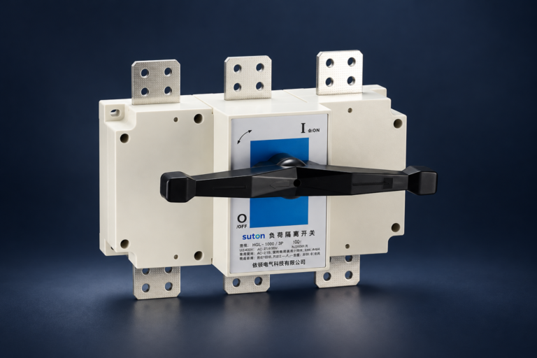HGL(ETGL) series Load disconnector: complete product on a dark studio background