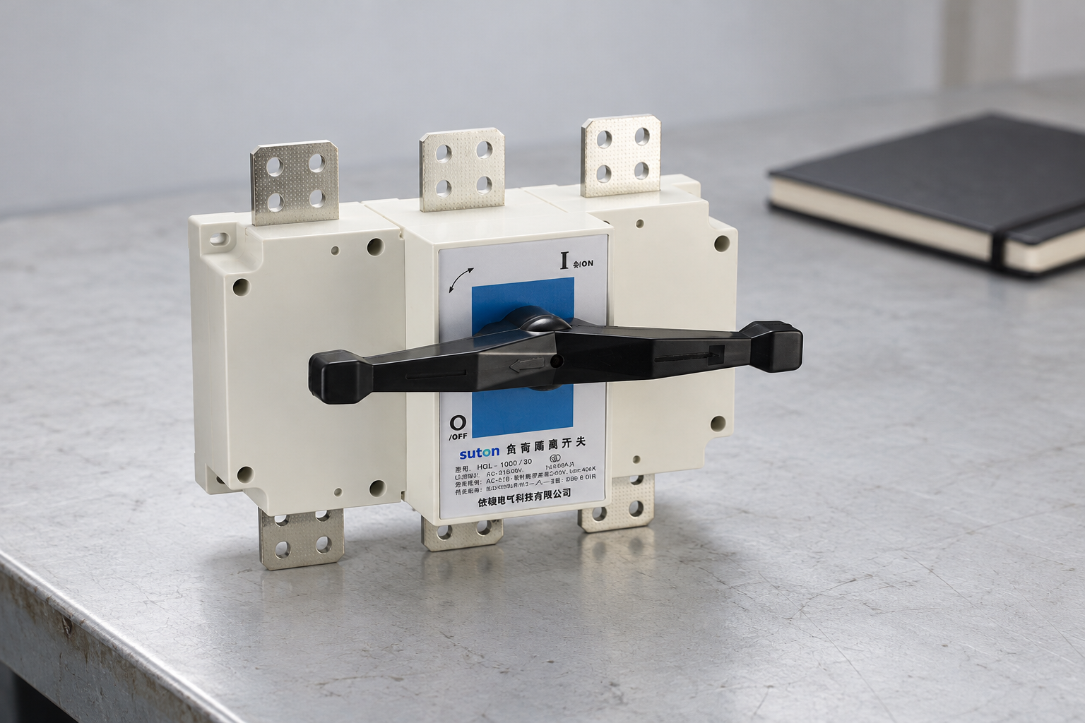 HGL(ETGL) series Load disconnector: complete product on a pale engineering bench
