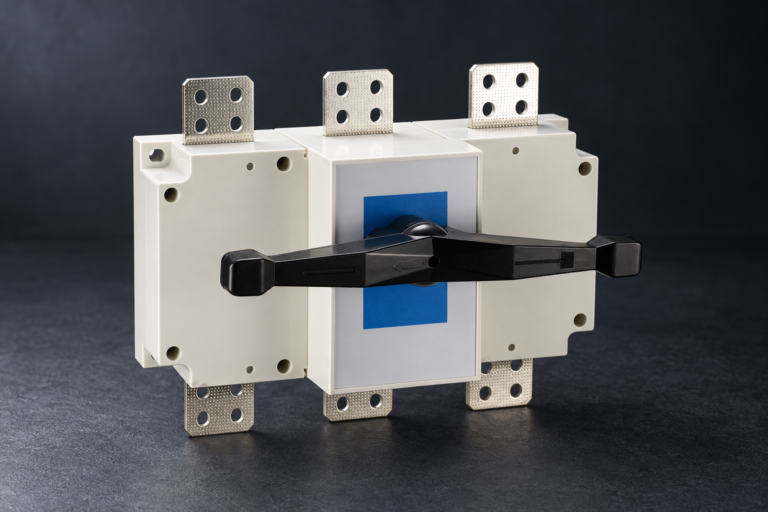 HGL(ETGL) series Load disconnector: complete product on a dark studio background