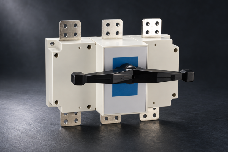 HGL(ETGL) series Load disconnector: complete product on a dark studio background