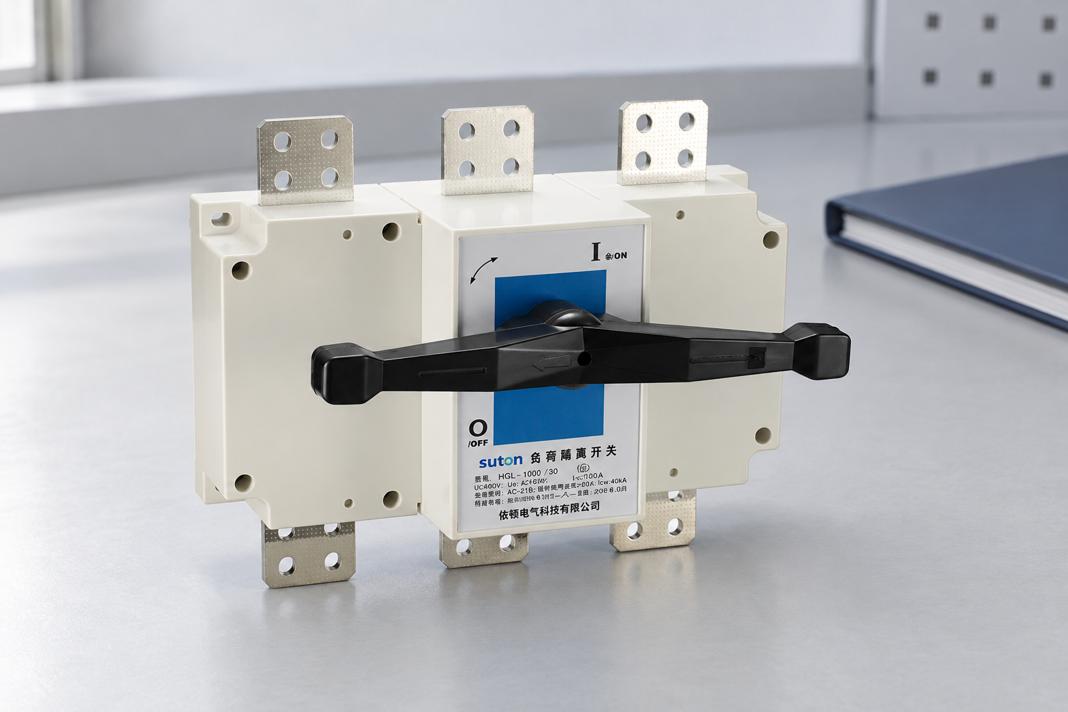 HGL(ETGL) series Load disconnector: complete product on a documentation bench