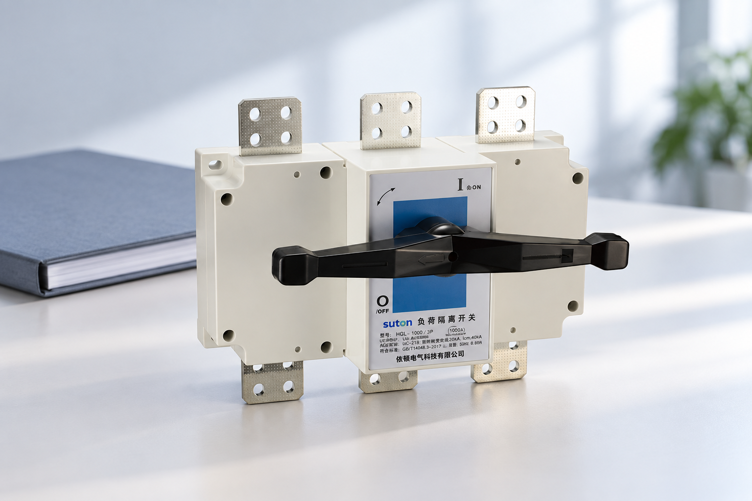 HGL(ETGL) series Load disconnector: complete product on a documentation bench