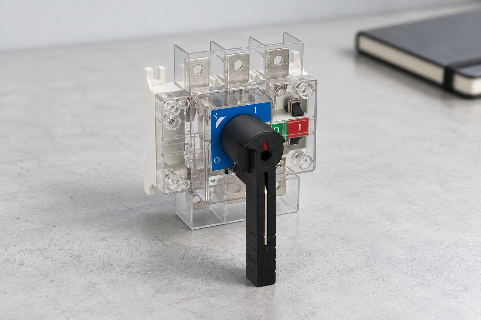 HGL(ETGL)/TM series Transparent type: complete product on a pale engineering bench