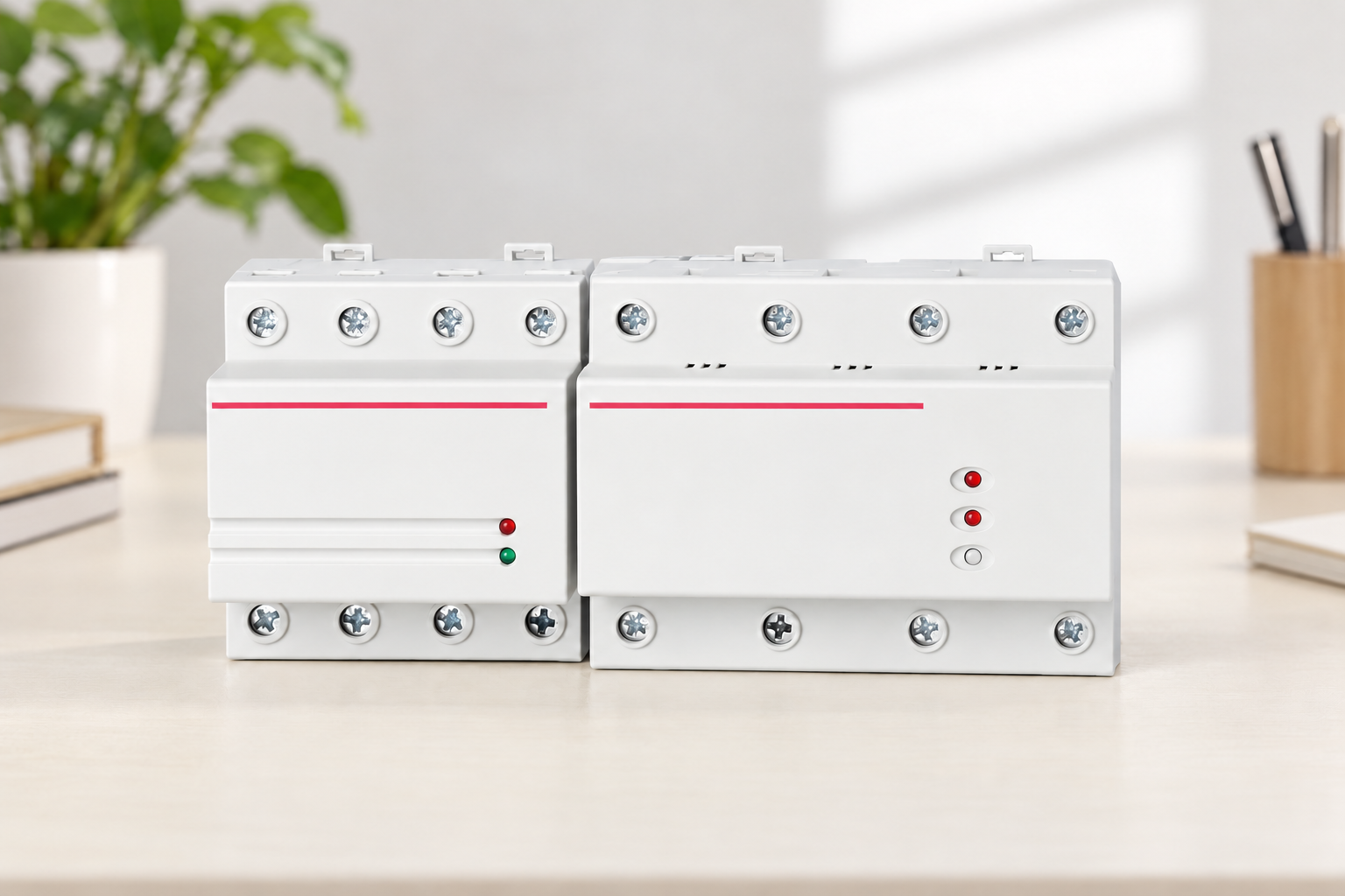 SUTON DZ47-125V1 automatic-reset voltage protector family: front exterior for specification review