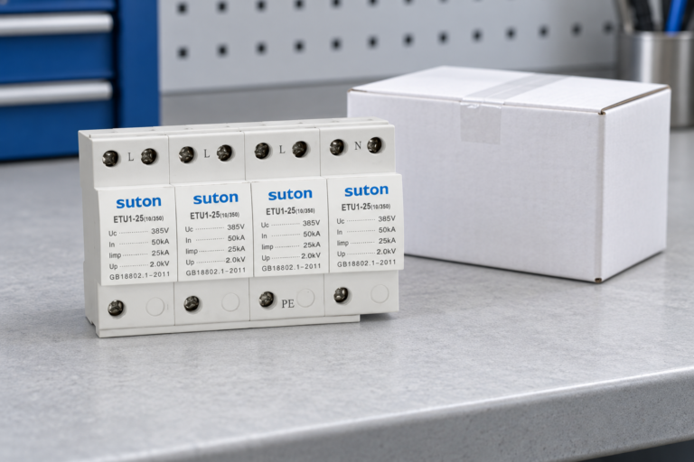 SUTON ETU1 surge protective device: disconnected product for specification review